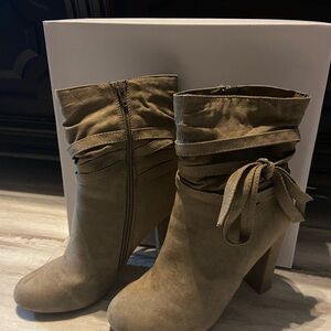 Women's Taupe Ankle Boots